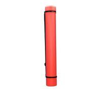 ANKROYU Poster Tube Expandable Large Capacity Document Storage Tube with Adjustable Strap Portable Blueprint Artwork Protector for Artists Engineers Travelers Plastic Protective Ca (Red)