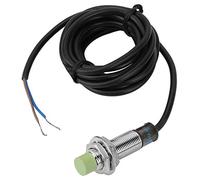 ANKROYU PR12 4AC AC Type Inductive Proximity Sensor Switch Normally Close 2 Wires Non Contact Detection 4mm Range for Industrial Automation Machine Tools Brass Shell ABS Surface