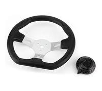 ANKROYU Premium 270mm GO Kart Steering Wheel High Performance Racing Wheel Durable ABS Aluminum Alloy for Kart Racing Accessories Black
