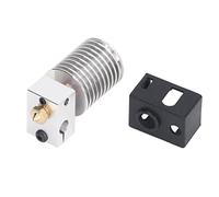 ANKROYU Premium 3D Printer Hotend Extruder Kit All Metal High Temperature 0.4mm Nozzle Aluminum Heating Block Bimetal Throat for Dragon Voron0.1 V6 3D Printers Replacement Parts