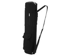 ANKROYU Premium Black Canvas Yoga Mat Bag Multifunctional Storage Backpack with Adjustable Straps for Yoga Practitioners Gym Lovers and Travel Essentials