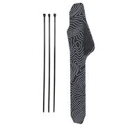 ANKROYU Premium Chainstay Protector Heavy Duty Mountain Bike Chain Guard Universal Fit Frame Protector for Road Bikes Hybrid Bikes 24.4cm x 5cm PP Material (Black)