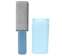ANKROYU Premium Double Sided Lint Remover Brush for Clothes Pet Hair Removal with Storage Cover Portable Fuzz Ball Cleaner Blue ABS Polyester Silk Fabric 25x7.5cm Home Travel Essential