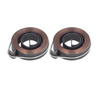 ANKROYU Premium Drill Press Return Spring Set 2PCS High Strength Chrome Plated Quill Feed Coil Springs for Bench Drill Machines 37mm Diameter Durable Spring Steel Construction