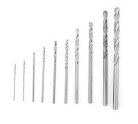 ANKROYU Premium High Speed Steel Twist Drill Bits Set 10PCS Durable Straight Shank Professional Metal Wood Plastic Drilling Tools 0.5mm 0.6mm 0.8mm 1.0mm 1.2mm 1.5mm 1.8mm 2mm 2.5m