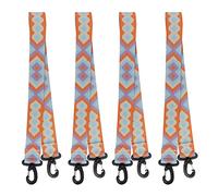 ANKROYU Premium Roller Skate Leash with Carabiner Clip Heavy Duty Nylon Ski Boots Carrier Strap Hands Shoulder Straps for Ice Skates Snowboarding 73cm 4 Pack