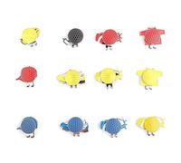 ANKROYU Premium Stainless Steel Golf Ball Marker Hat Clip 12pcs Set Durable Rust Proof Golf Accessories for Men Women Golfers