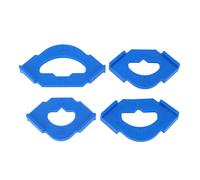 ANKROYU Premium Woodworking Corner Rounding Jig Set 4PCS ABS Plastic Router Templates R20 R25 R30 R40 for Smooth Rounded Edges in DIY Furniture and Cabinet Making Projects