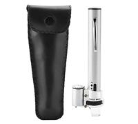 ANKROYU Professional 100X Mini LED Magnifier Microscope with Adjustable Focus Bright Builtin Light Rubber Eye Guard Portable Jewelers Loupe for Students Scientists Hobbyists Includ