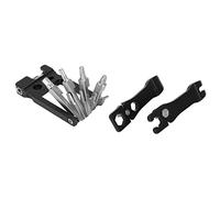 ANKROYU Professional 19 in 1 Bicycle Repair Tools Kit Multifunctional Chain Remover Spoke Wrench Cycling Screwdriver Set for Bike Maintenance and Roadside Emergencies Black Stainle
