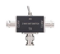 ANKROYU Professional 2 Way Antenna Switch 100W High Power BNC Connector Manual Antenna Conversion Switch with Safety Cutoff and Ground Protection for Ham Radio Operators and System