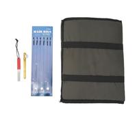 ANKROYU Professional 3 Fold Fishing Unhooking Mat with Hook Sharpener Knot Tying Tool Complete Carp Fishing Kit Durable Portable for Anglers Beaches Rivers 80x35cm