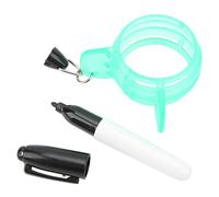 ANKROYU Professional 360 Degree Golf Ball Line Marker Circle Alignment Tool with Pen Premium ABS Material for Golf Training Practice Putting Improvement (Green)