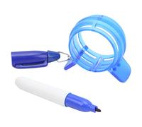 ANKROYU Professional 360 Degree Golf Ball Line Marker Circle Alignment Tool with Pen Premium ABS Material for Golf Training Practice Putting Improvement (Blue)