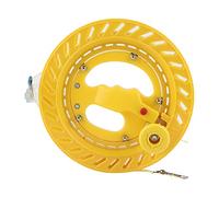 ANKROYU Professional ABS Kite Reel String Winder with 200M Line 20cm Wheel Lightweight Durable Kite Flying Tool for Outdoor Beach Park Activities (20cm full yellow wheel + 200 meters thread)
