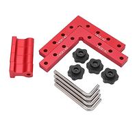 ANKROYU Professional Aluminum Alloy Square Positioning Ruler Kit 90 Degree Right Angle Measuring Tool with Scale for Woodworking and Construction 140x140mm 5.5x5.5in