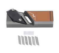 ANKROYU Professional Aluminum Chamfer Plane Woodworking Tool 45 Degree Bevel Hand Planer with 6 Blades for Plasterboard Gypsum Board Solid Wood Projects Durable Construction