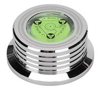 ANKROYU Professional Aluminum Record Weight Stabilizer with Bubble Level for Turntables Universal Disc Clamp Stabilizer for Audiophile Music Enthusiasts Sound Improvement Accessory (Silver)