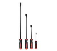 ANKROYU Professional Angled Tip Pry Bar Set Heavy Duty 60HRC Chrome Vanadium Steel Tire Repair Tools with Ergonomic Grip for Auto Shops Mechanics 4 Piece 8 12 18 24 Inch Kit