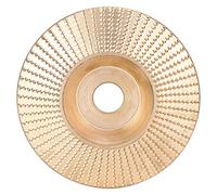 ANKROYU Professional Bevel Carving Shaping Disc For Angle Grinder 100mm Gold Steel Grinding Wheel Tool High Performance Wood Carving Disc For Non Metallic Materials Woodworking Pro
