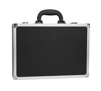 ANKROYU Professional Billiard Balls Storage Case Heavy Duty Portable Snooker Pool Ball Carrier Box with Secure Lock Handle for Billiard Players Black PU Leather 22 Ball Capacity