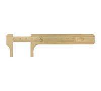 ANKROYU Professional Brass Vernier Caliper Jewelry Measuring Tool High Precision Vintage Style Walnut Bracelet Calipers for Jewelers Watchmakers Engineers Size 8cm 10cm 12cm Brass (Single scale (10cm