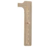 ANKROYU Professional Brass Vernier Caliper Jewelry Measuring Tool High Precision Vintage Style Walnut Bracelet Calipers for Jewelers Watchmakers Engineers Size 8cm 10cm 12cm Brass (Single scale (8cm