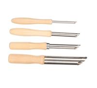 ANKROYU Professional Clay Hole Cutters Set 4 Sizes Rustproof Stainless Steel Pottery Sculpting Tools for Artisans Crafters and Ceramic Artists Durable Portable Multi-Purpose