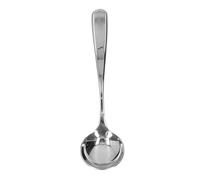 ANKROYU Professional Coffee Cupping Spoon Stainless Steel Mirror Polished Barista Tool for Coffee Tasting Dessert Serving Stirring Milk Foam 155mm Silver (Silver)