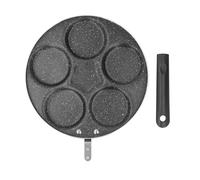 ANKROYU Professional Egg Frying Pan Premium Iron Nonstick Mini Pancake Omelette Pan Kitchen Cookware with Ergonomic Handle for Breakfast Cooking Home Use (Type 4)