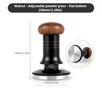 ANKROYU Professional Espresso Tamper 58mm Spring Loaded 30lbs Calibrated Coffee Press with Adjustable Depth 304 Stainless Steel Base and Ergonomic Walnut Wood Handle for Baristas C (58mm)
