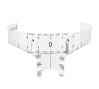 ANKROYU Professional Eyebrow Positioning Ruler Eyebrow Stencils Eyebrow Shaper Brow Mapping Tool Microblading Brow Shape Design Ruler(鼻梁尺B款)