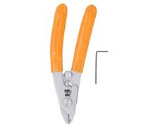 ANKROYU Professional Fiber Optic Stripper Tool Stainless Steel 2 Hole Precision Fiber Wire Stripping Pliers for 125-250μm Coating Removal 0.9-3mm Pigtail Outer Layer with Included