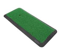 ANKROYU Professional Golf Practice Mat Swing Training Aid with Artificial Grass Rubber Base Portable Indoor Outdoor Use for Golf Enthusiasts Beginners Size 47x20cm