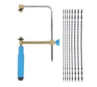 ANKROYU Professional Heavy Duty Bow Saw Set with 8 Premium Sawblades Multipurpose Hack Saw Frame Kit for Woodworking Metal Cutting Construction Craft DIY Projects Durable Zinc Allo
