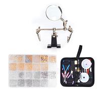 ANKROYU Professional Jewelry Making Kit with 1830PCS Supplies Complete Beading Tools Set for DIY Bracelet Necklace Crafting Beginners and Experts Iron ABS Material