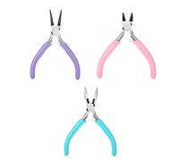 ANKROYU Professional Jewelry Pliers Set Steel Repair Tools Kit with Needle Nose Round Nose Side Cutters for Jewelry Makers Crafters and Repair Specialists