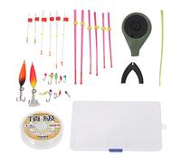 ANKROYU Professional Mini Ice Fishing Rod Reel Combo Set Carbon Fiber Lightweight Portable Complete Kit with 12 Top Tips 12 Hooks 100m Line for Winter Lake River Ice Fishing Enthus (Green)