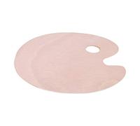 ANKROYU Professional Oval Wooden Artist Palette Vintage Style Paint Mixing Tray for Oil Acrylic Painting Adults Beginners Artists Wood Material 30x40cm Large Size