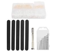 ANKROYU Professional Pin Vise Hand Drill Set with 10 Drill Bits 300 Eye Screws Jewelry Making Tools Kit for DIY Craft Pendant Creation Alloy Material Complete Accessories Package