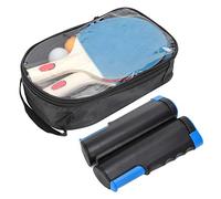 ANKROYU Professional Portable Table Tennis Set with Telescopic Net Frame 6 Balls 2 Rackets for Indoor Outdoor Training Family Fun Sports Games ABS Plastic Durable Construction