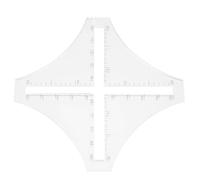 ANKROYU Professional Quilting Ruler Set Transparent Plastic Templates with Precise Measurements for Sewing Tailoring and DIY Craft Projects 1 Piece Durable