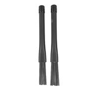ANKROYU Professional Retractable Drum Brushes Set 2 Pack Nylon Head Rubber Handle for Rock Jazz Country Music Drummers Durable Lightweight Compact 23.7x2.2x2cm (Black)