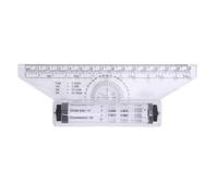 ANKROYU Professional Rolling Ruler Parallel Line Drawing Tool with Built in Protractor for Architects Engineers Artists Transparent Plastic Measuring Drafting Instrument (15cm)