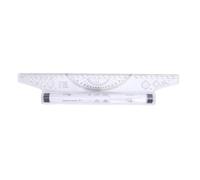 ANKROYU Professional Rolling Ruler Parallel Line Drawing Tool with Built in Protractor for Architects Engineers Artists Transparent Plastic Measuring Drafting Instrument (30cm)