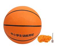 ANKROYU Professional Rubber Basketball High Bounce Non Slip Durable for Indoor Outdoor Training Sports Game for Teens Adults Orange 1Pc with Needle