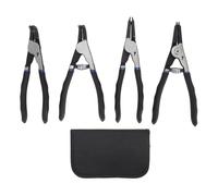 ANKROYU Professional Snap Ring Pliers Set 4 Piece High Carbon Steel Internal External Circlip Pliers with Non Slip Handle for Automotive Repair Machinery Maintenance 7 Inch Heavy D