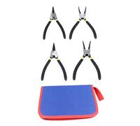 ANKROYU Professional Snap Ring Pliers Set 4Pcs Heavy Duty Steel Circlip Pliers with Straight and Bent Tips for Automotive Repair Mechanical Maintenance DIY Projects 7 Inch Tool Kit