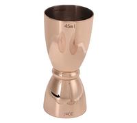 ANKROYU Professional Stainless Steel Double Head Jigger Measuring Cup Cocktail Bar Tool Bartender Essential Equipment for Home Bars Restaurants Clubs 3.6 Inch Food Grade Durable (Copper Plated U