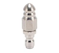 ANKROYU Professional Stainless Steel High Pressure Washer Jetter Nozzle 5000 PSI Heavy Duty Sewer Cleaner with Quick Connect for Pipe Drain Sink Toilet Unclogging 1/4 Inch Fitting